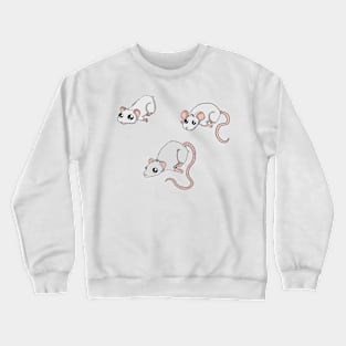 White Rodent Bundle Crewneck Sweatshirt
